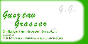 gusztav grosser business card